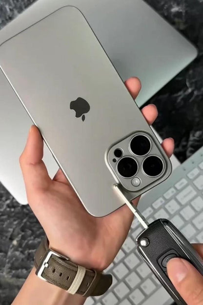 PC case for iphone with camera lens protection