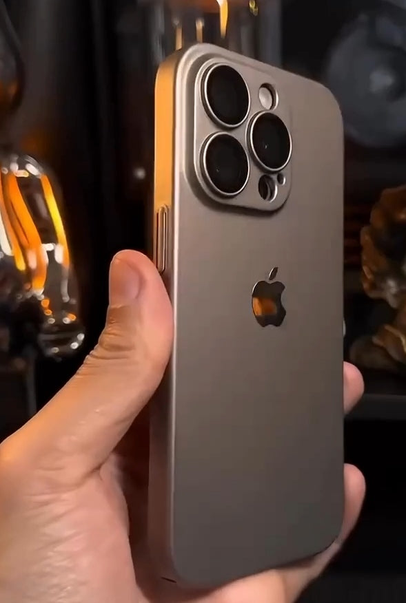 PC case for iphone with camera lens protection